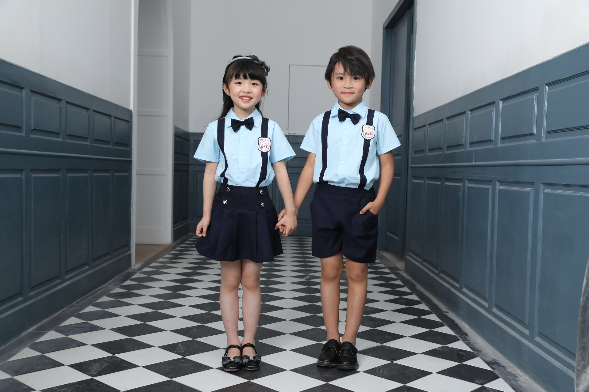 米登英倫風夏季套裝